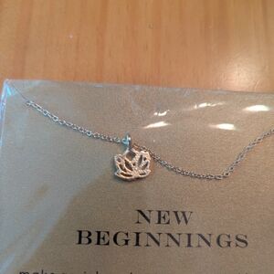 Gold Necklace - NWT - Lotus